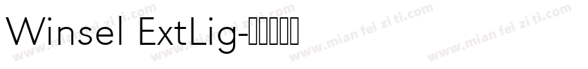Winsel ExtLig字体转换